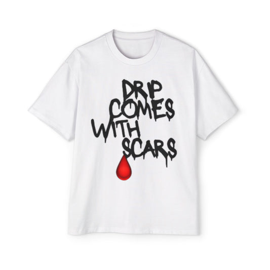Drip Comes With Scars white Tee