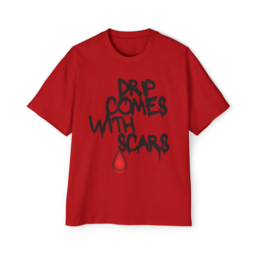 Drip Comes With Scars Red Tee